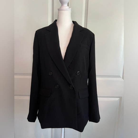 Madewell The Rosedale Crepe Blazer in Black Sz 6 NWT! Sold Out - Picture 5 of 14